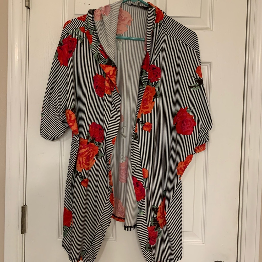 Hooded kimono